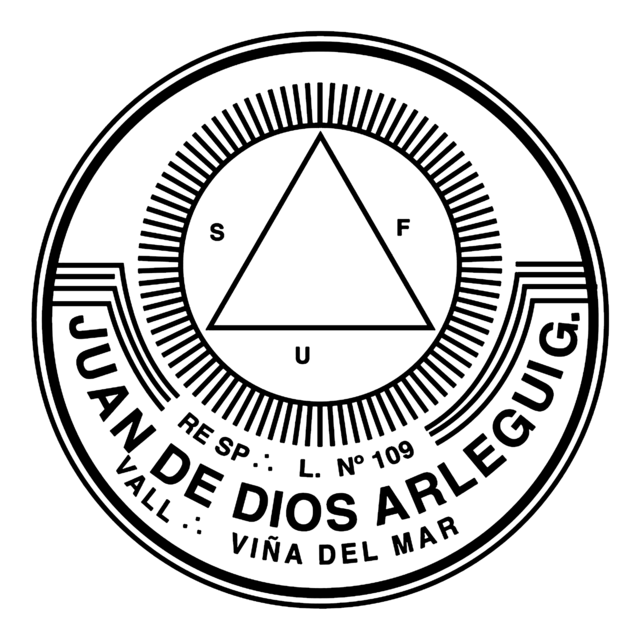 Sello de la R∴L∴ Juan de Dios Arlegui Nº109